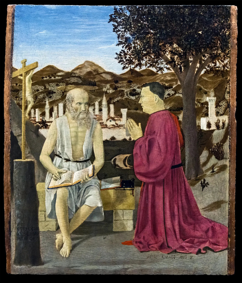 São Jerônimo e o doador Girolamo Amadi - Piero della Francesca