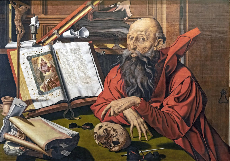 São Jerônimo Meditando - Marinus van Reymerswale