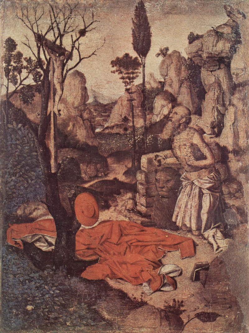 São Jerônimo Penitente no Deserto - Antonello de Messina