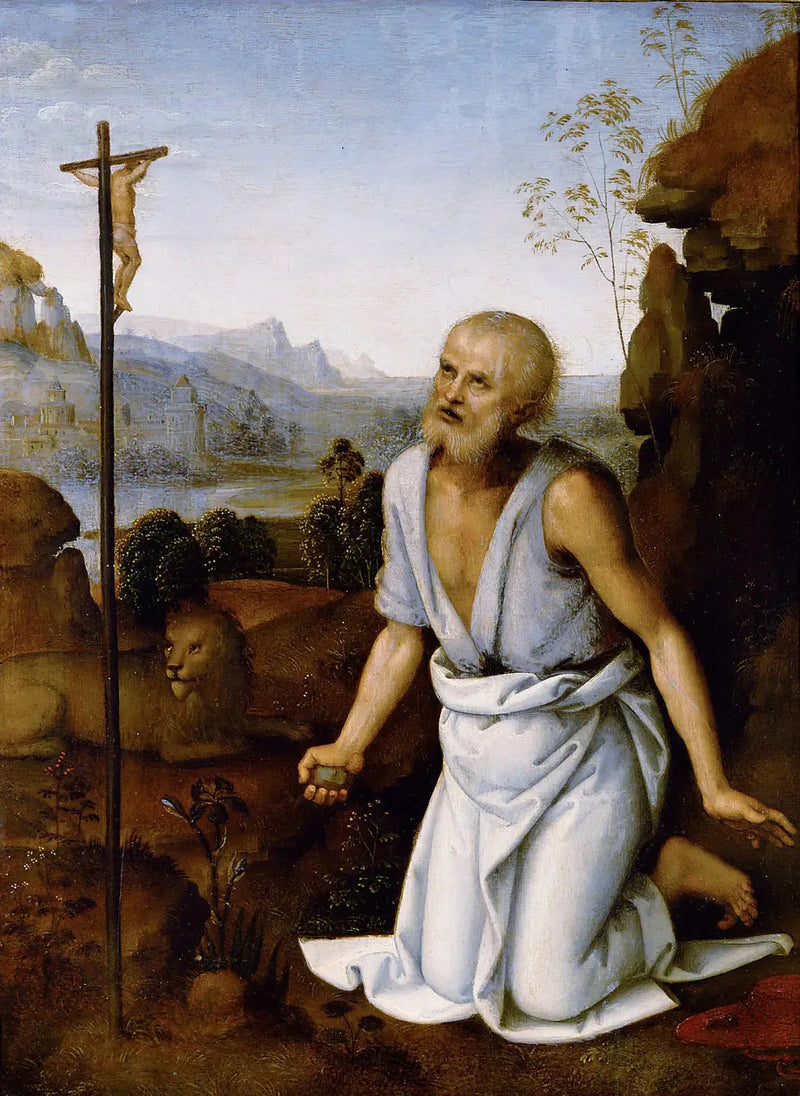 São Jerônimo Penitente - Pietro Perugino
