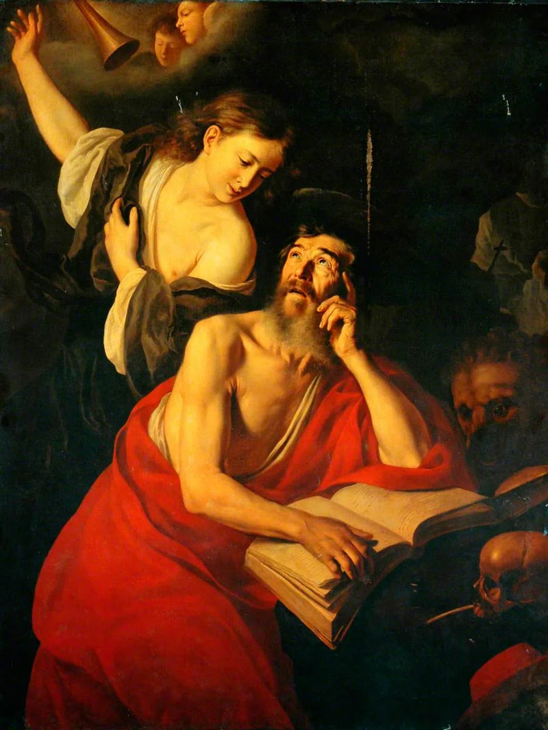 São Jerônimo visitado pelos anjos - Jusepe de Ribera