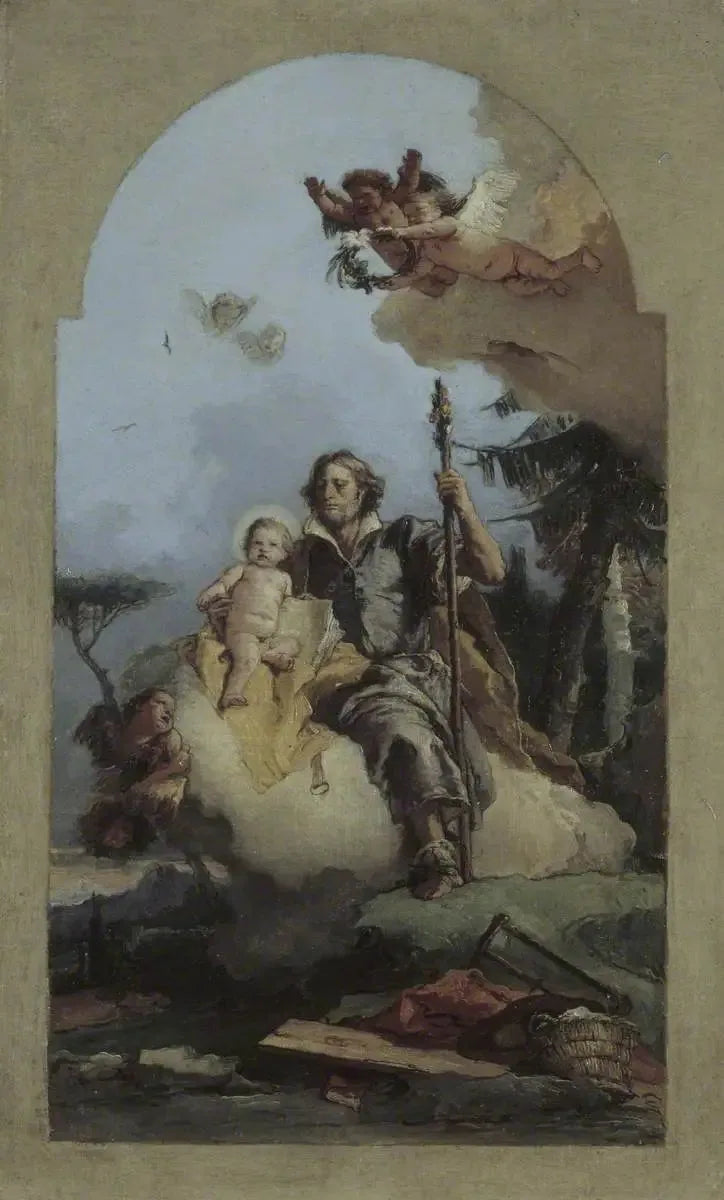São José com o Menino Jesus - Giovanni Battista Tiepolo