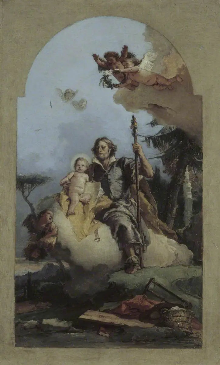 São José com o Menino Jesus - Giovanni Battista Tiepolo