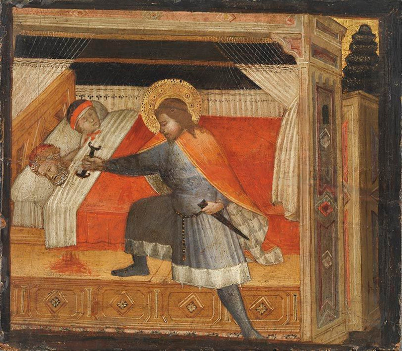 São Julião matando seus pais - Agnolo Gaddi