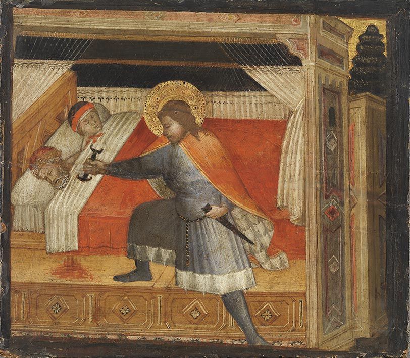 São Julião matando seus pais - Agnolo Gaddi