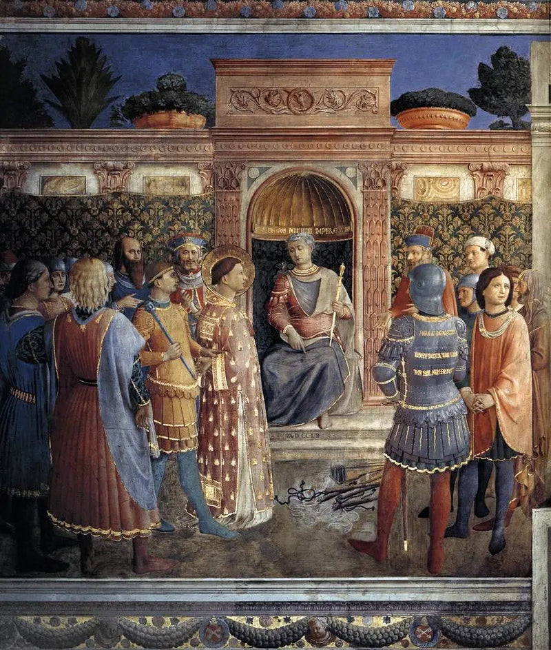 Saint Laurent diante de Valério - Fra Angelico