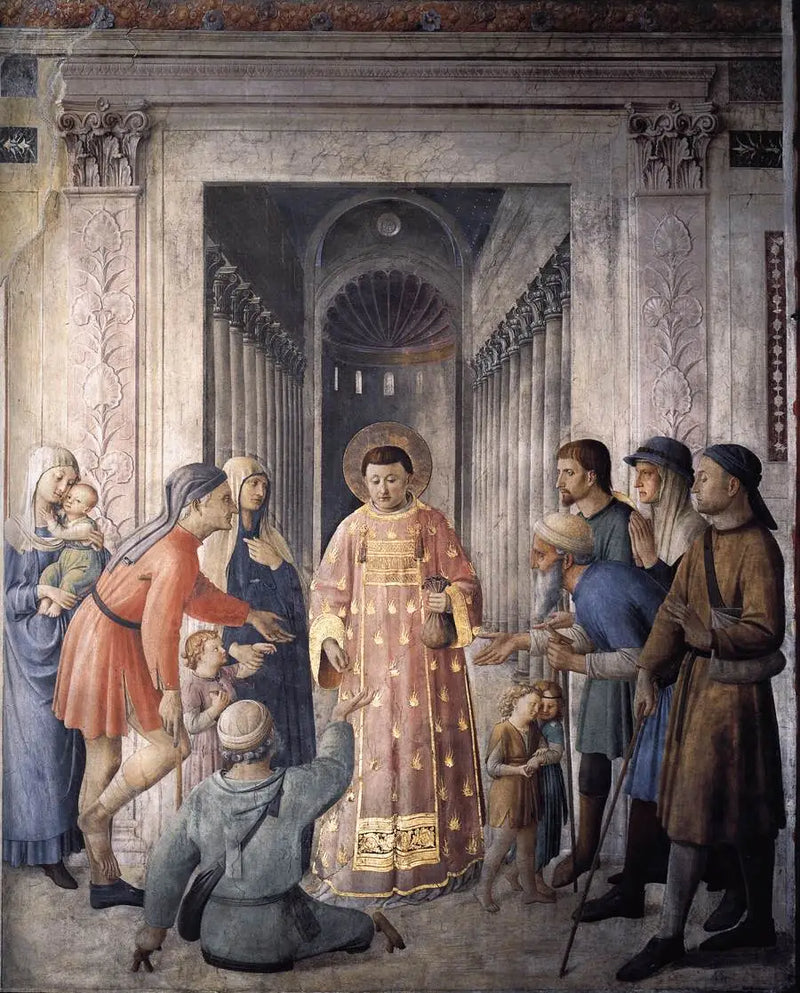 São Lourenço distribui a esmola - Fra Angelico