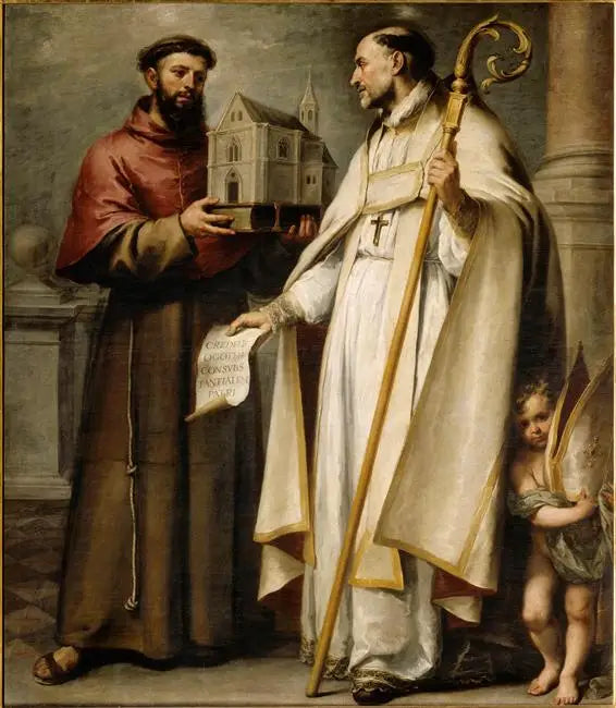 São Leandro e São Boaventura - Bartolomé Esteban Murillo