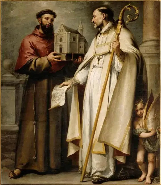 São Leandro e São Boaventura - Bartolomé Esteban Murillo