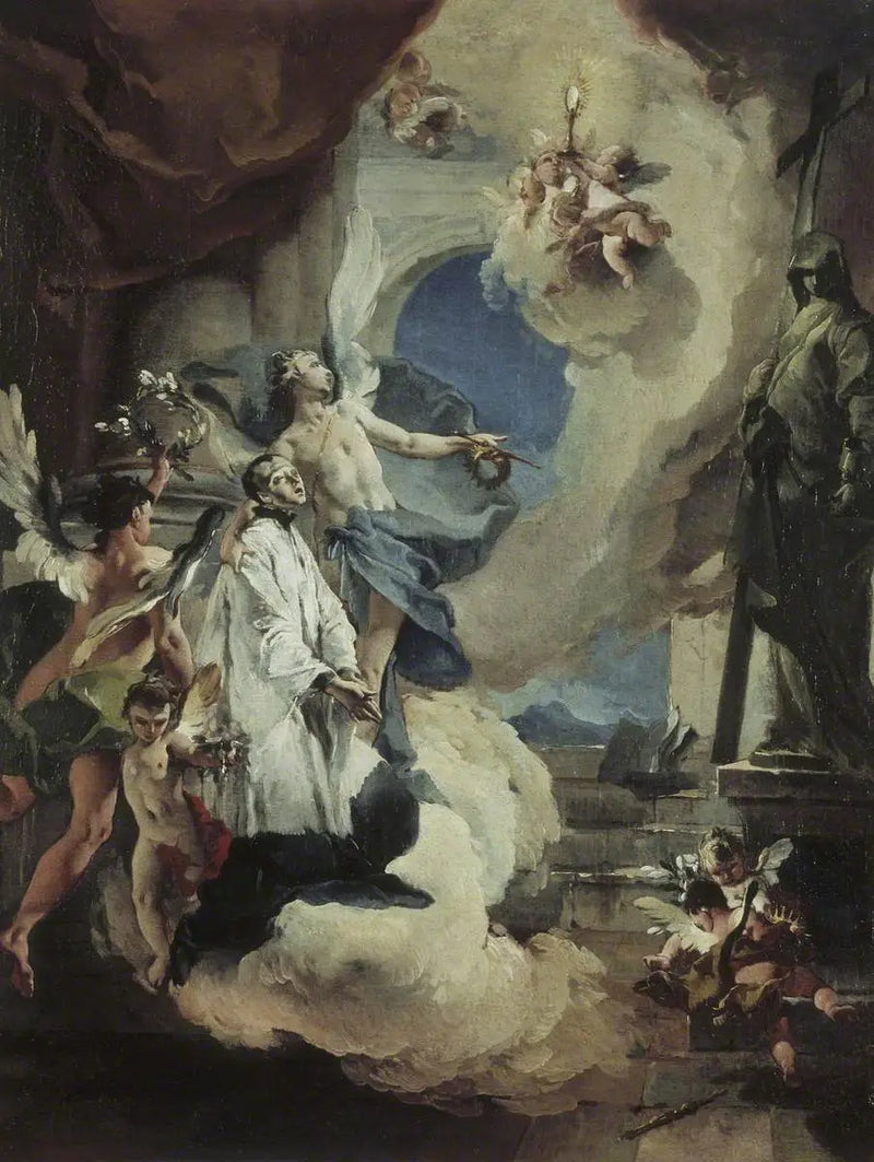 São Luís de Gonzaga em glória - Giovanni Battista Tiepolo