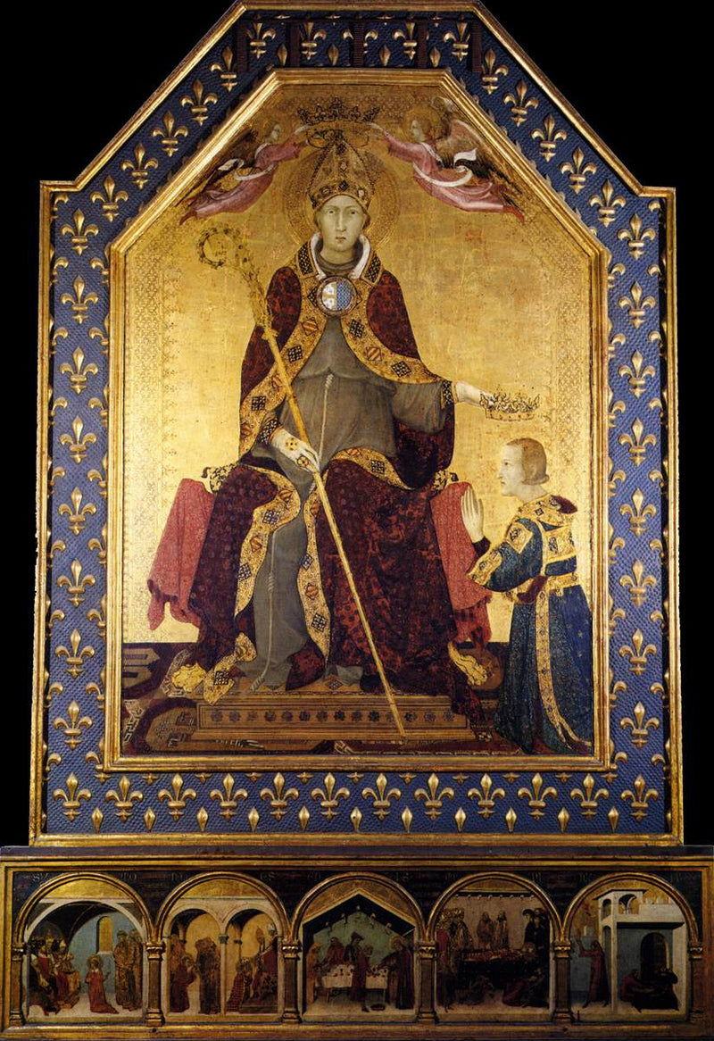 Saint Louis de Toulouse coroa Robert d'Anjou - Simone Martini