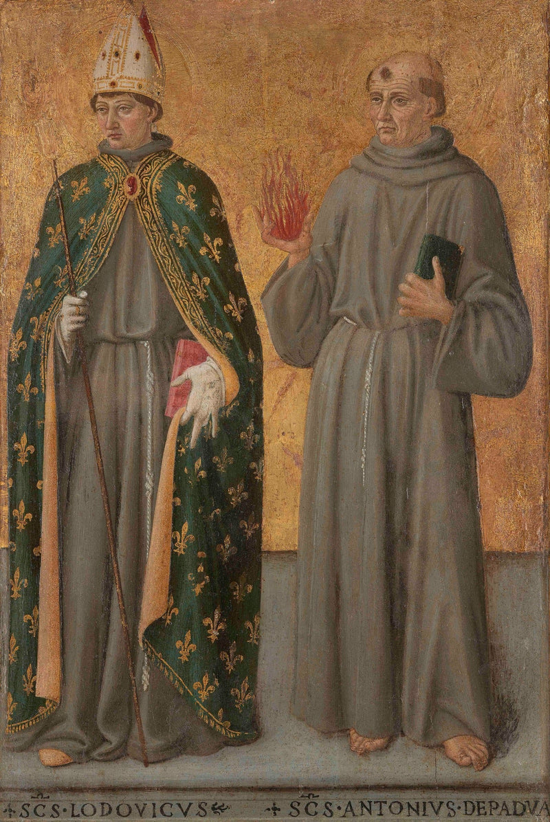 São Luís de Toulouse e Santo Antônio de Pádua - Cosimo Rosselli
