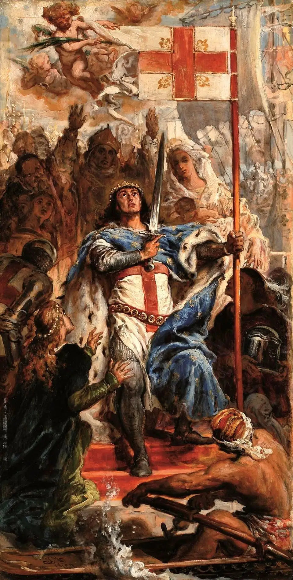 Saint Louis un roi de France en croisade (esquisse) - Jan Matejko - Alpha Reproduction