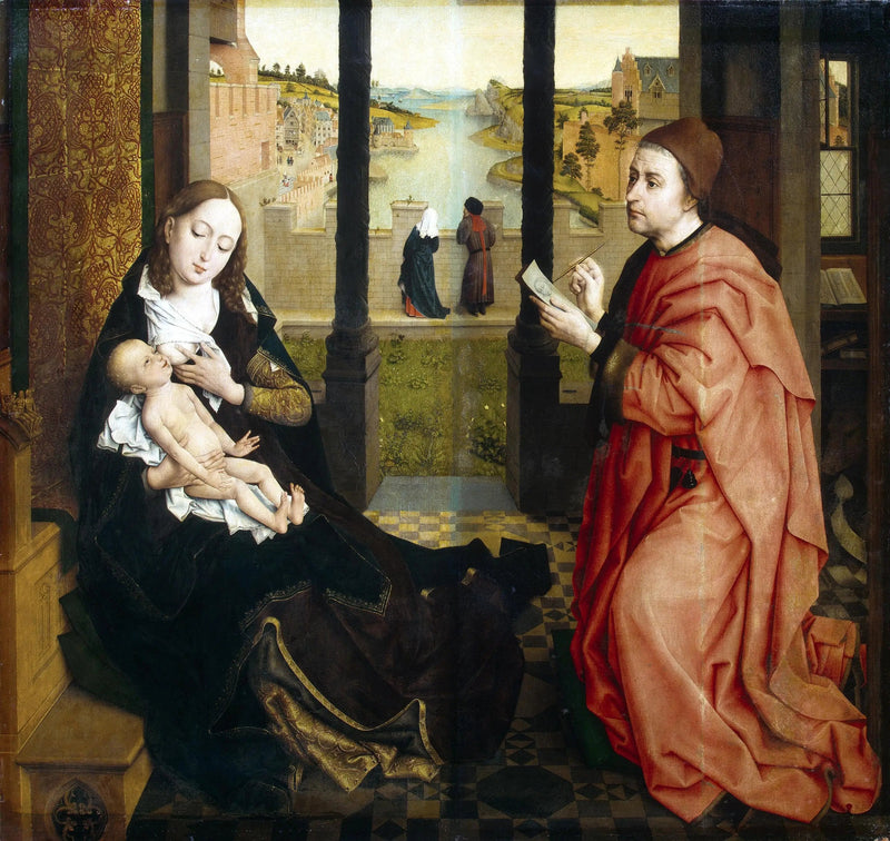 São Lucas desenhando a Virgem - Rogier van der Weyden