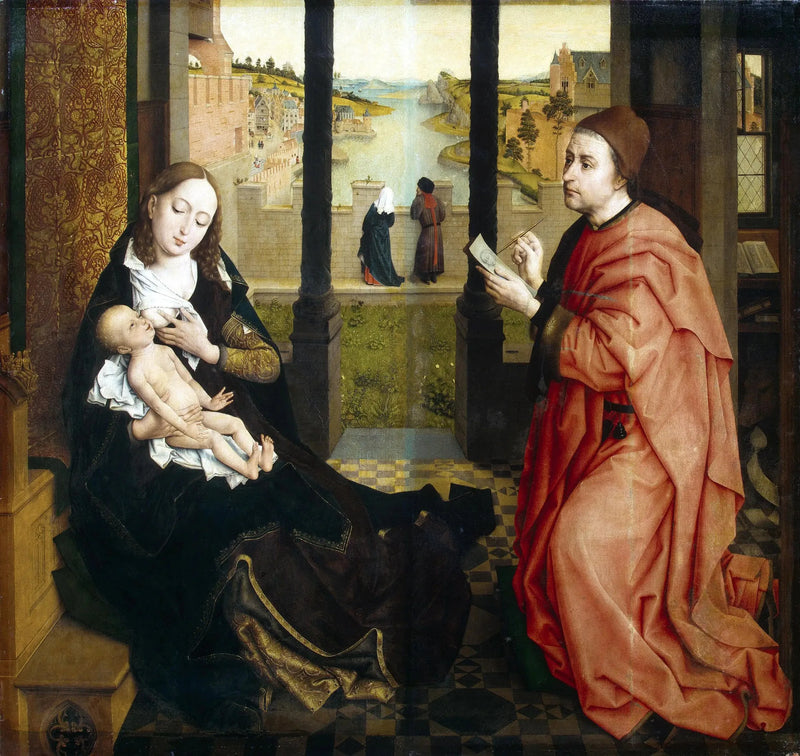 São Lucas desenhando a Virgem - Rogier van der Weyden