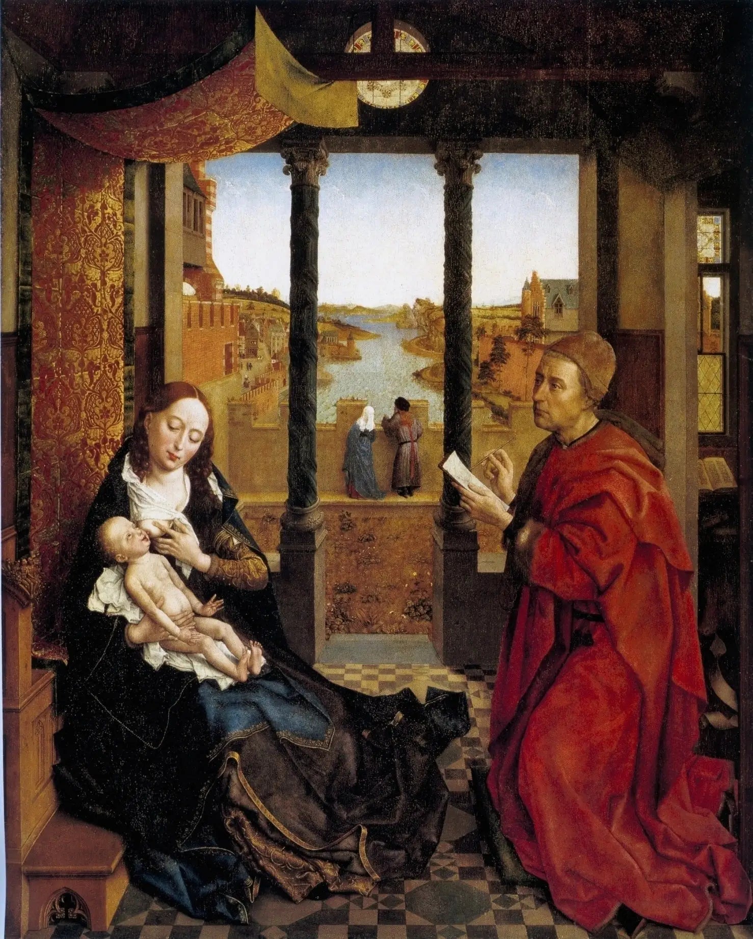 Saint Luc dessinant la Vierge - Rogier van der Weyden - Alpha Reproduction