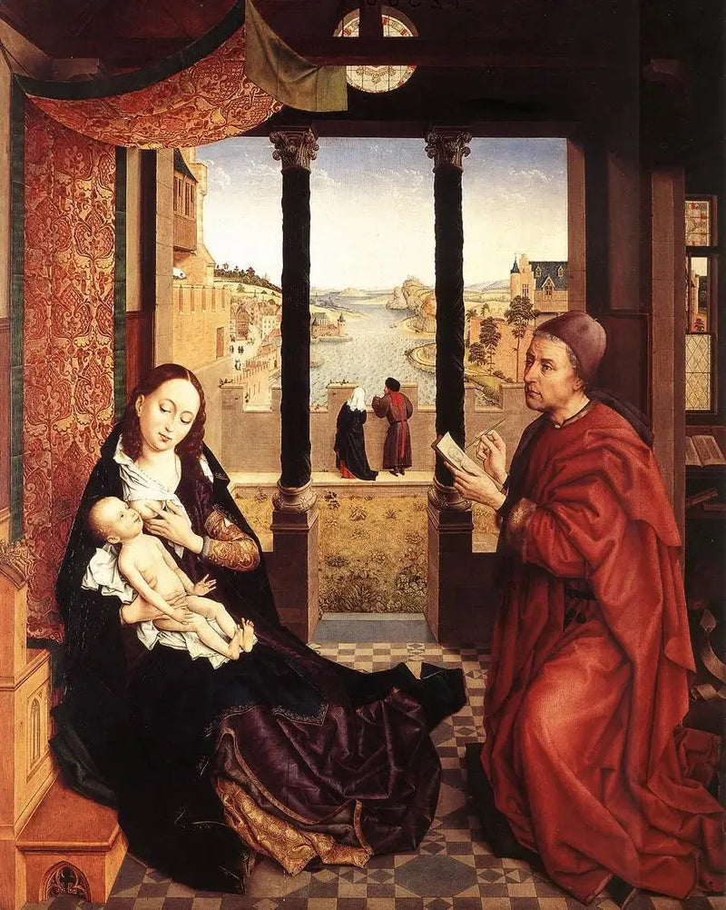 São Lucas desenhando o retrato da Madona - Rogier van der Weyden