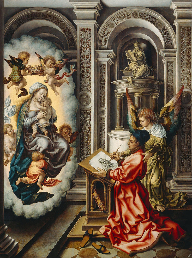 São Lucas pintando a Virgem - Jan Gossaert