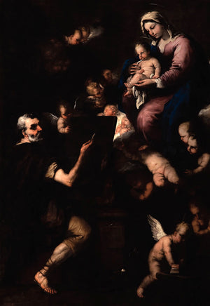 São Lucas pinta a Virgem - Luca Giordano