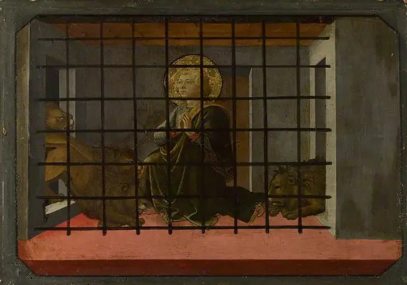 São Mamas na Prisão jogados aos Leões - Fra Filippo Lippi