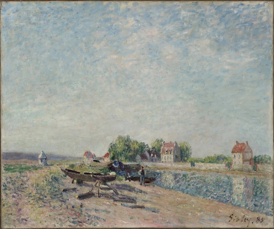 Saint-Mammès, canal do Loing - Alfred Sisley