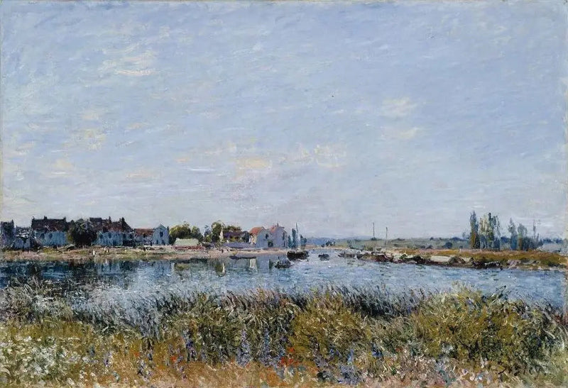 Saint-Mammès, de manhã - Alfred Sisley