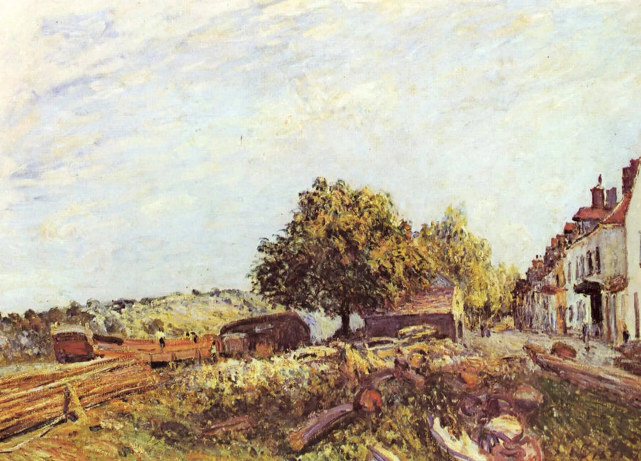Saint-Mammès de manhã - Alfred Sisley