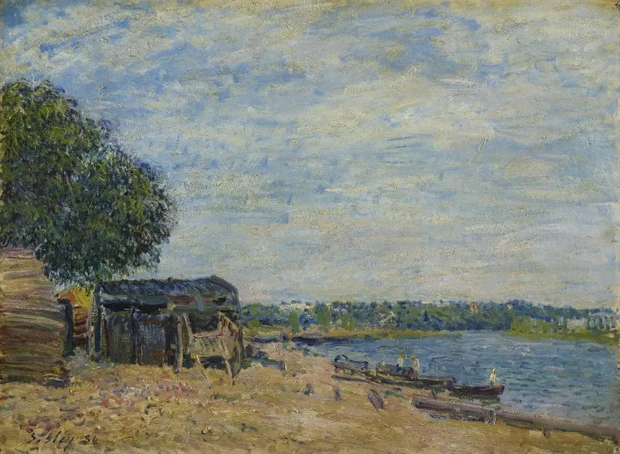 Saint-Mammès. Paisagem - Alfred Sisley