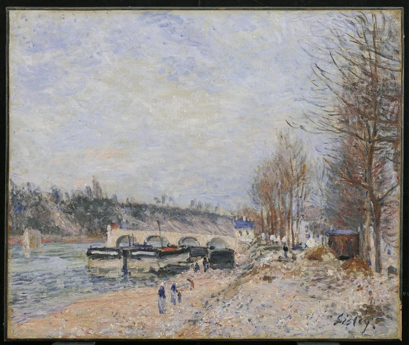 Saint-Mammès, tempo cinzento - Alfred Sisley