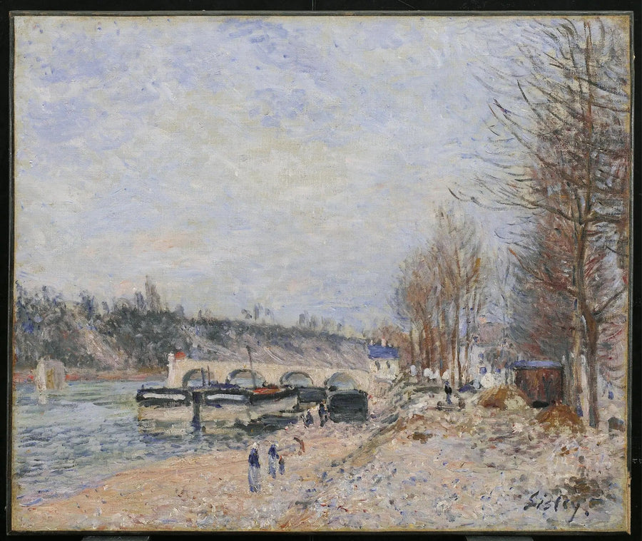 Saint-Mammès, tempo cinzento - Alfred Sisley