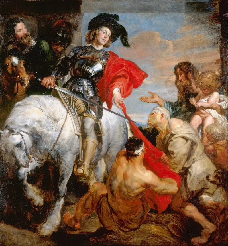 São Martinho dividindo seu manto - Antoine van Dyck