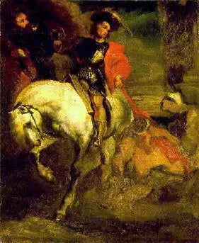 São Martinho compartilhando seu manto com um pobre - Théodore Géricault