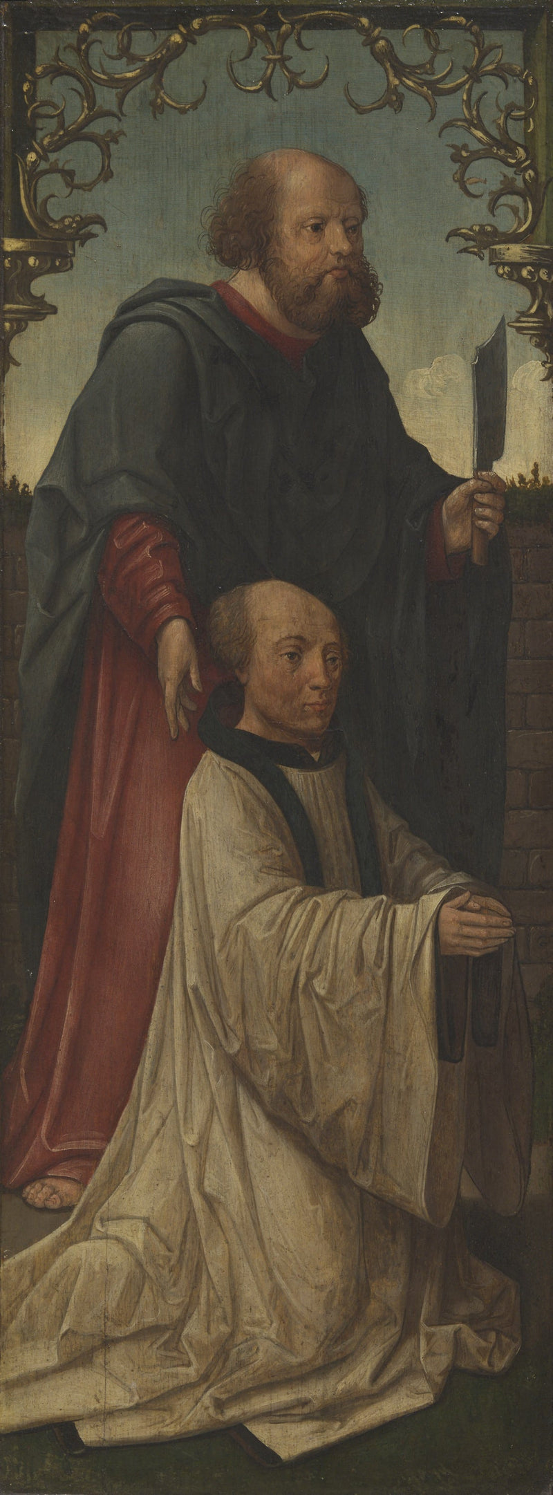 São Mateus (?) e um doador; São André (no reverso) - Jacob Cornelisz van Oostsanen