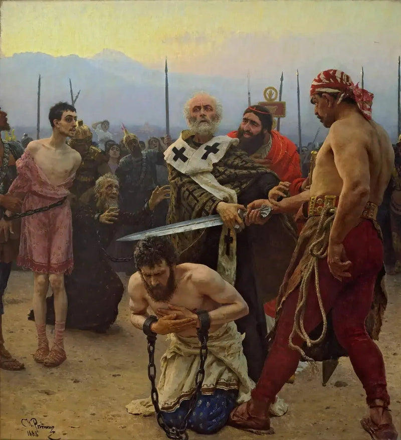 São Nicolau impedindo o carrasco - Ilya Repin