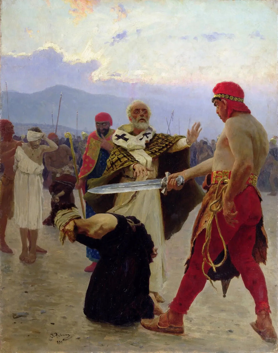 São Nicolau de Mira salva três inocentes da morte - Ilya Repin