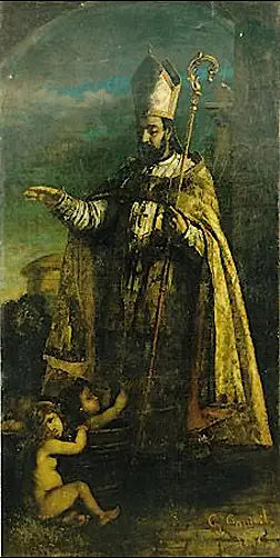 São Nicolau ressuscitando os pequenos filhos - Gustave Courbet
