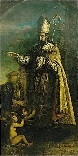 São Nicolau ressuscitando os pequenos filhos - Gustave Courbet