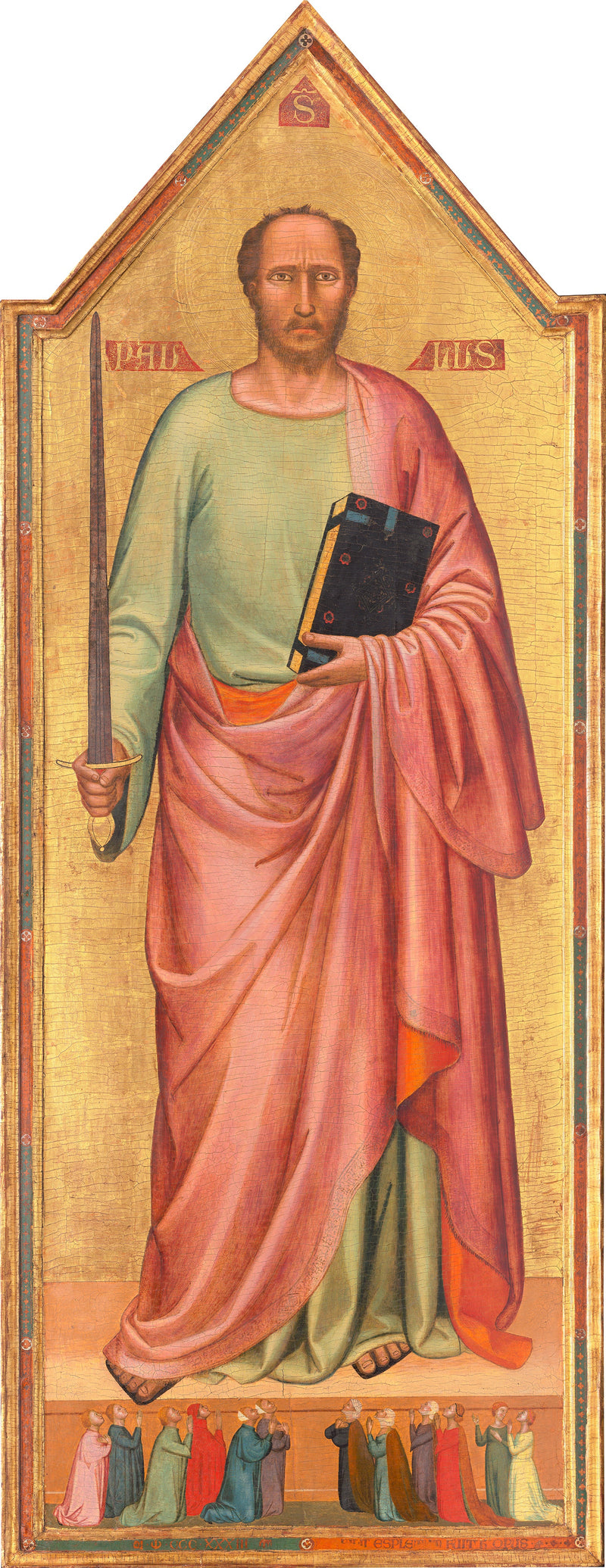 São Paulo e um grupo de fiéis - Bernardo Daddi