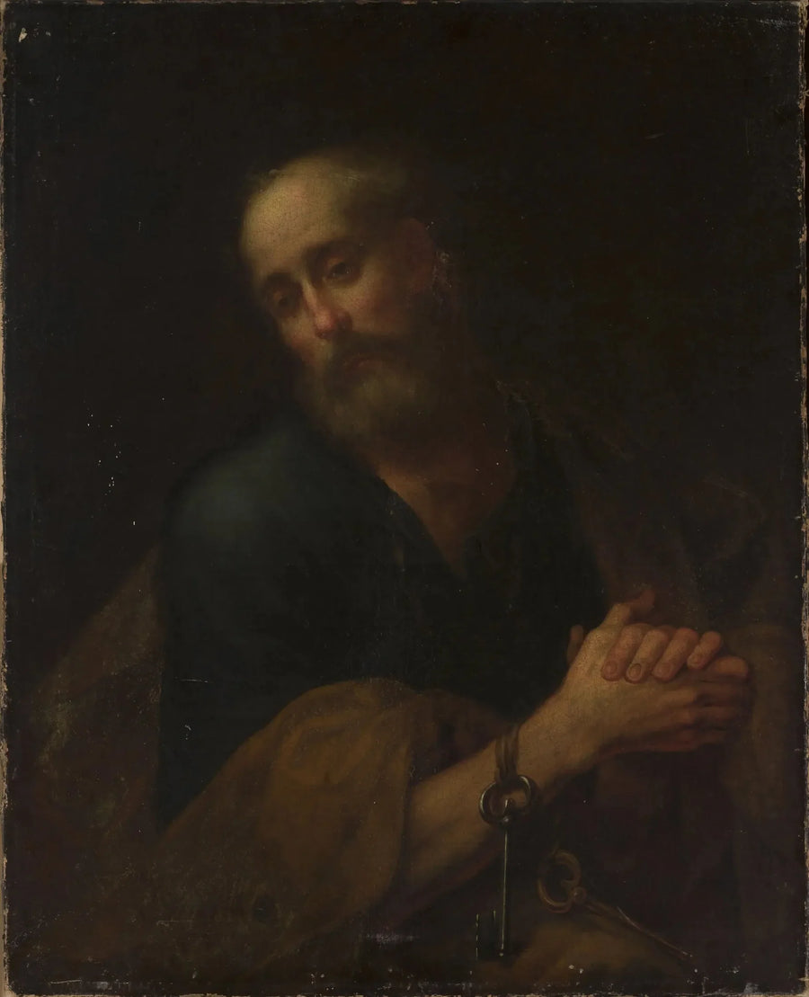 São Pedro em oração. - Bartolomé Esteban Murillo