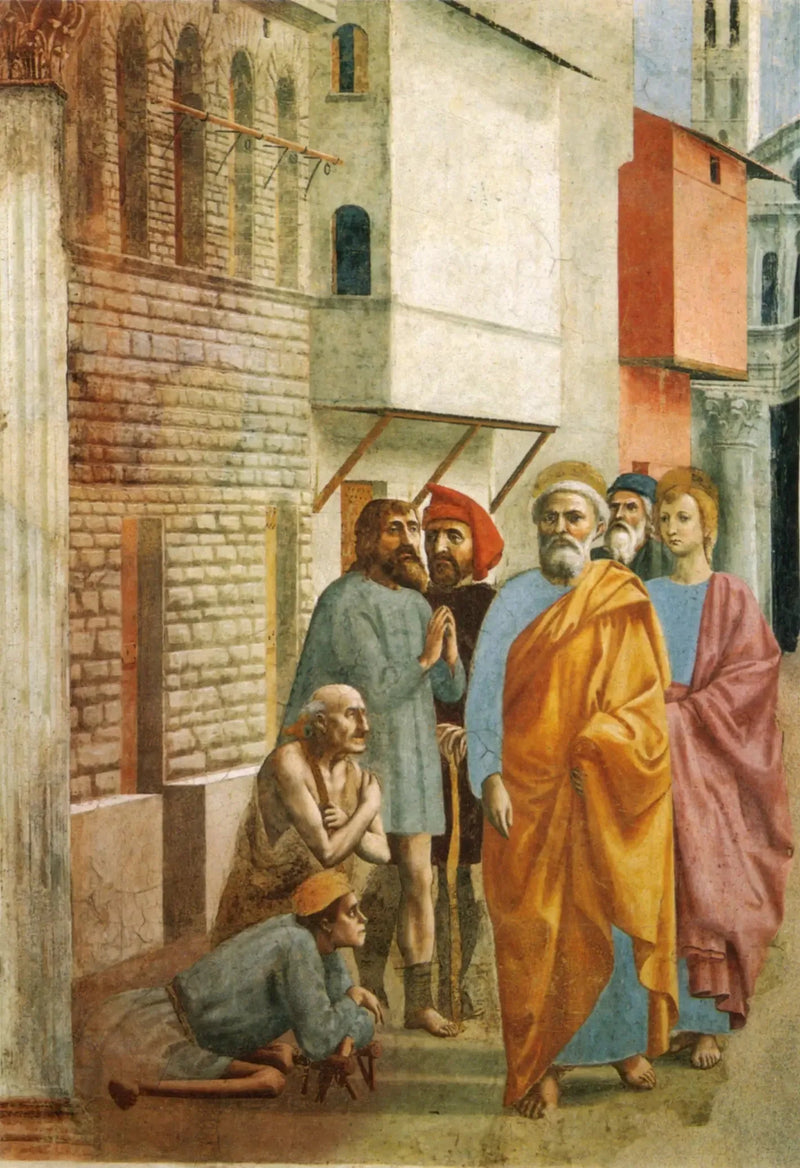 São Pedro cura os doentes com sua sombra - Masaccio