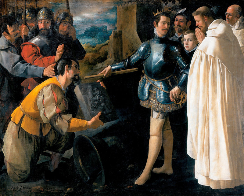 São Pedro Nolasco recuperando a imagem da Virgem de El Puig - Francisco de Zurbarán