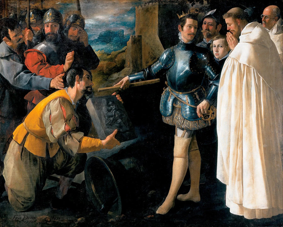 São Pedro Nolasco recuperando a imagem da Virgem de El Puig - Francisco de Zurbarán