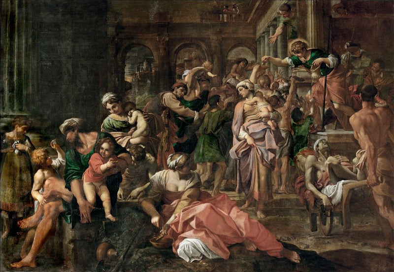 São Roque distribuindo esmola - Annibale Carracci