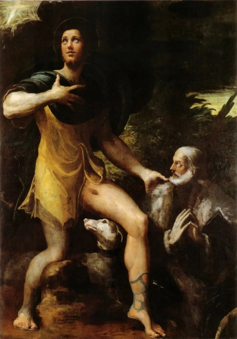 São Roque e um doador - Parmigianino