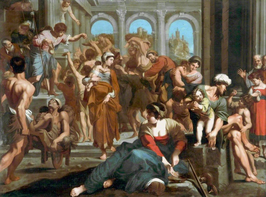 São Roque distribuindo esmola - Annibale Carracci