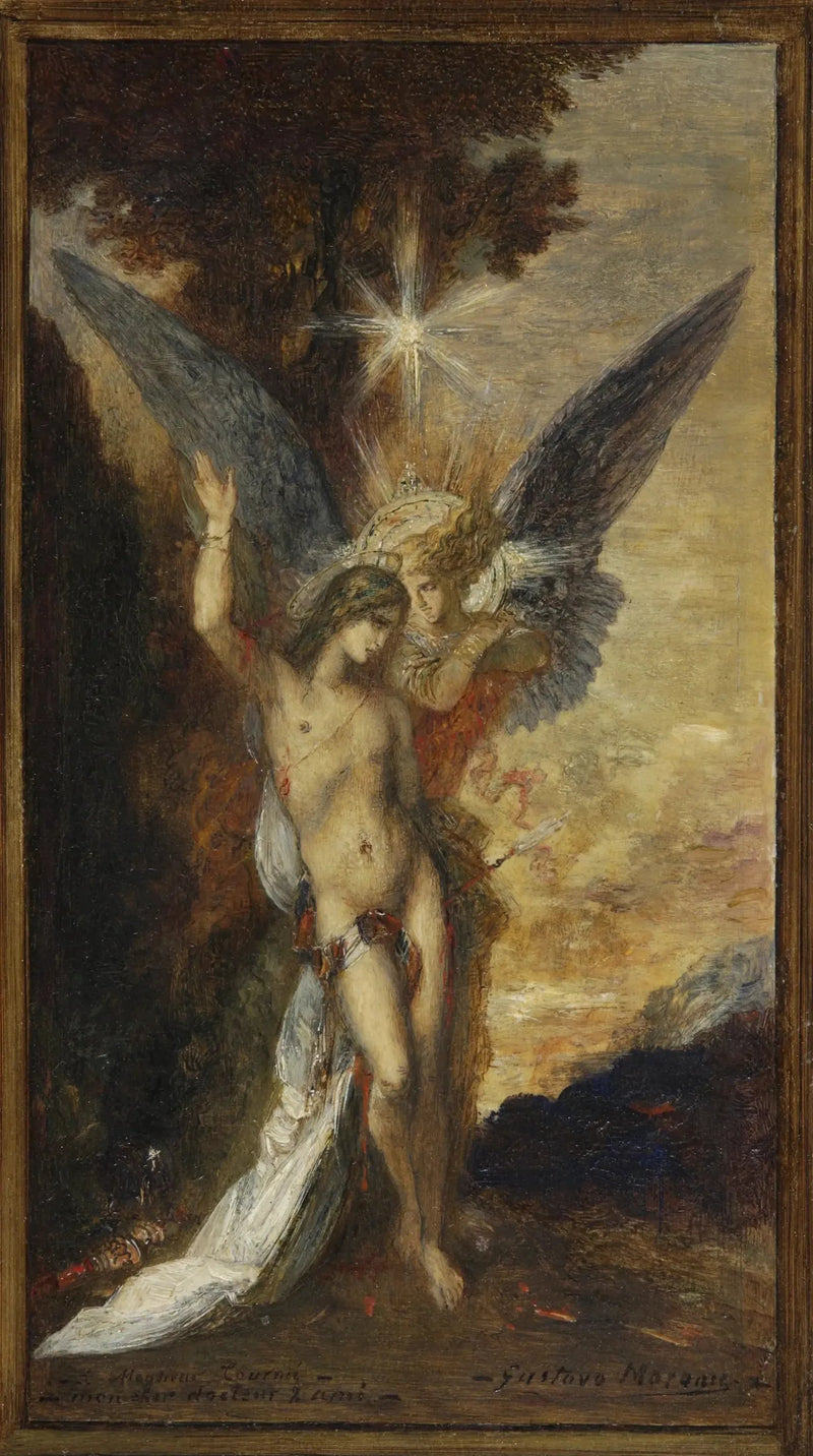São Sebastião e o anjo - Gustave Moreau