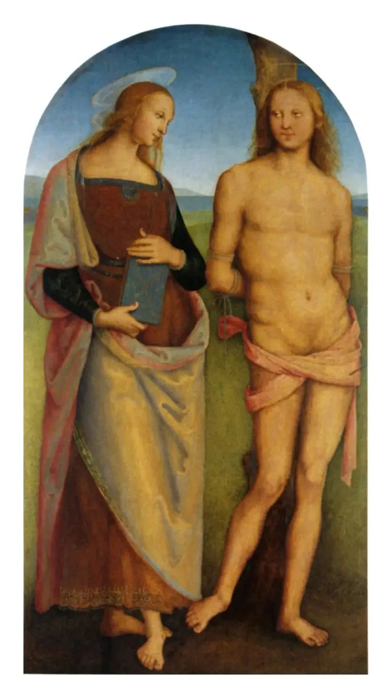 São Sebastião e Santa Apolônia - Pietro Perugino