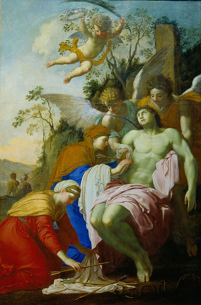 São Sebastião Socorrido por Irene - Eustache Le Sueur
