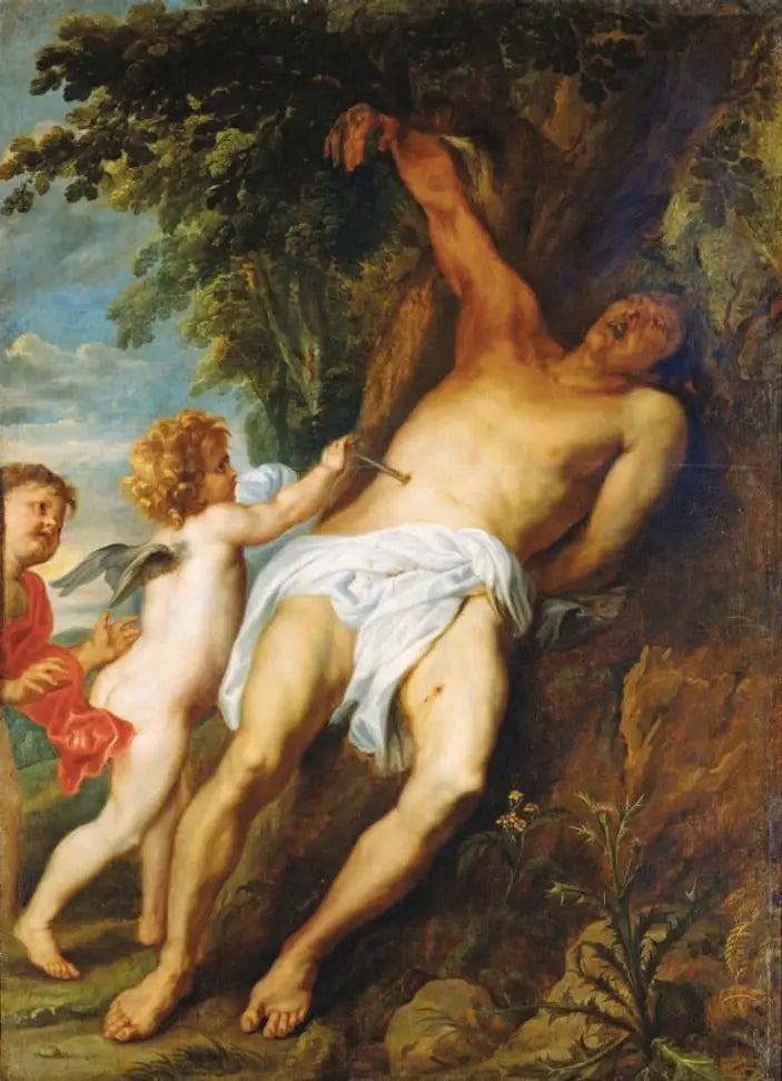 São Sebastião Socorrido pelos Anjos - Antoine van Dyck