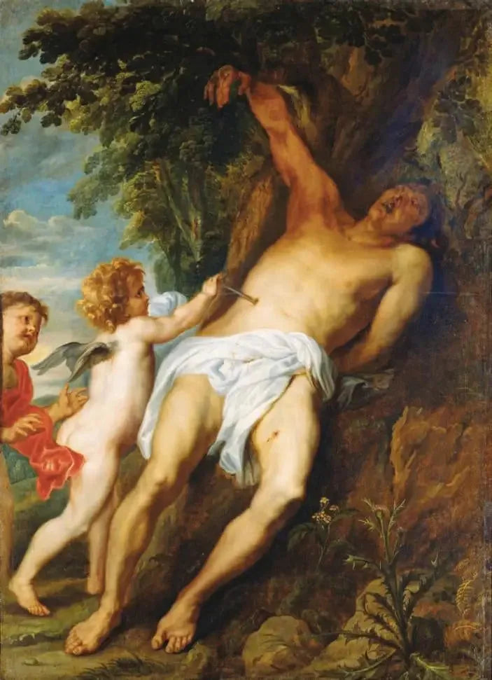 São Sebastião Socorrido pelos Anjos - Antoine van Dyck